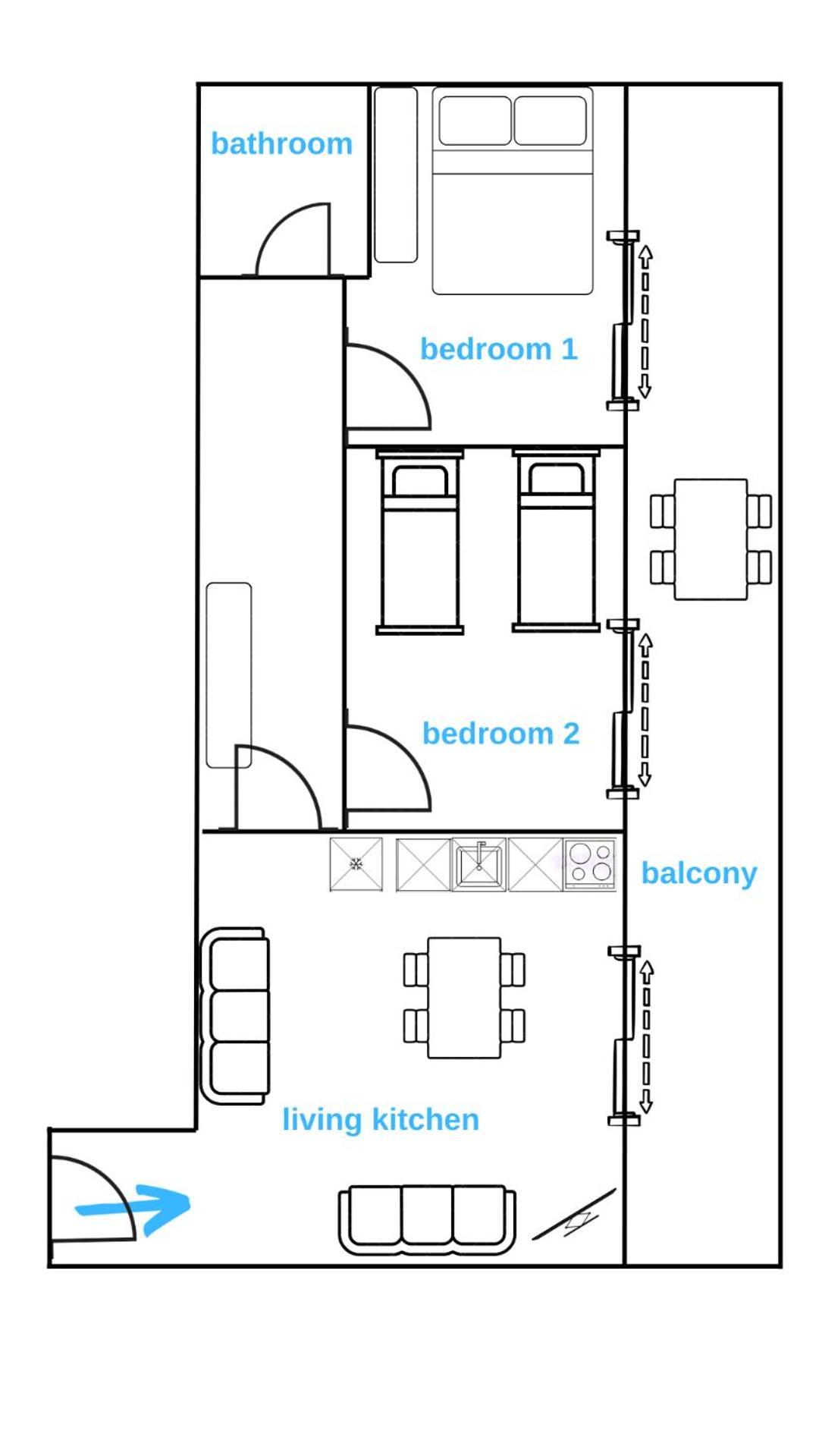 Sarah'S Apartments - 5 Min Walk To Beaches & Boulevard - Big Balcony! Sarandë Buitenkant foto